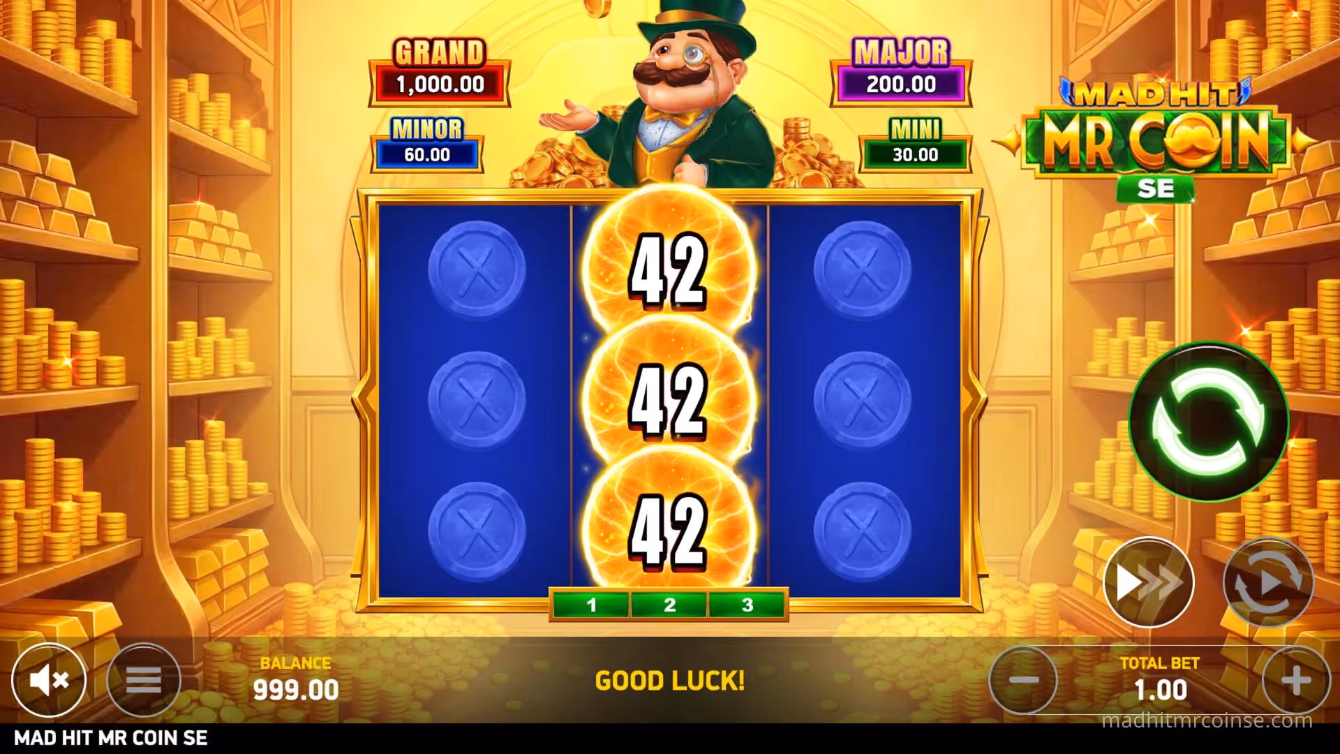 Mad Hit® Mr Coin SE in action
